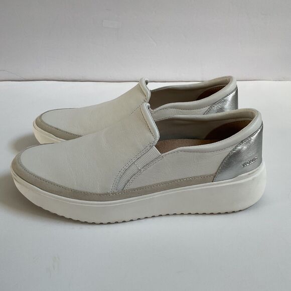 Vionic Shoes - Vionic Kearny White Leather Platform Slip-on Sneaker Women's 9 Gorpcore Comfort